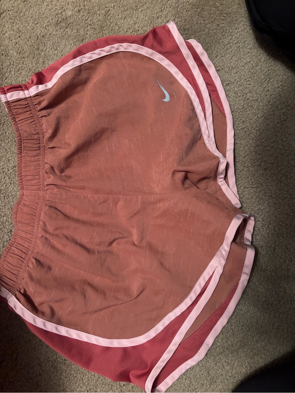 Nike Women’s Rust Pink Athletic Running Shorts